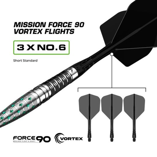 Mission Mantis Darts Set - 95% Tungsten - Steeldart