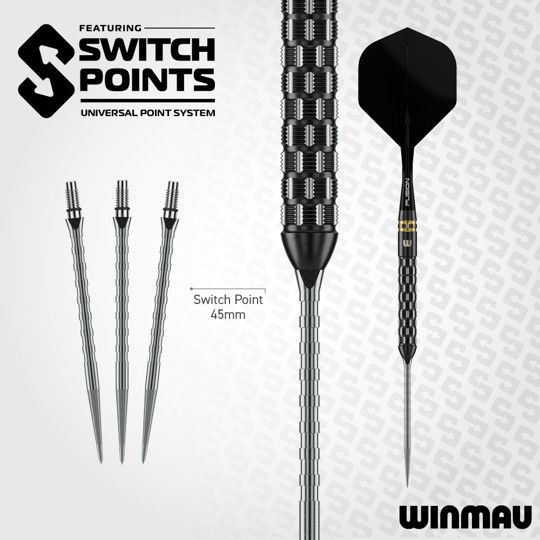 Gian van Veen TS Pro 90% Switch Point Winmau - Steeldart