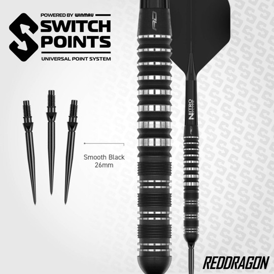 RedDragon - Sable Switch Point 90% Darts - Parallel - Steeldart