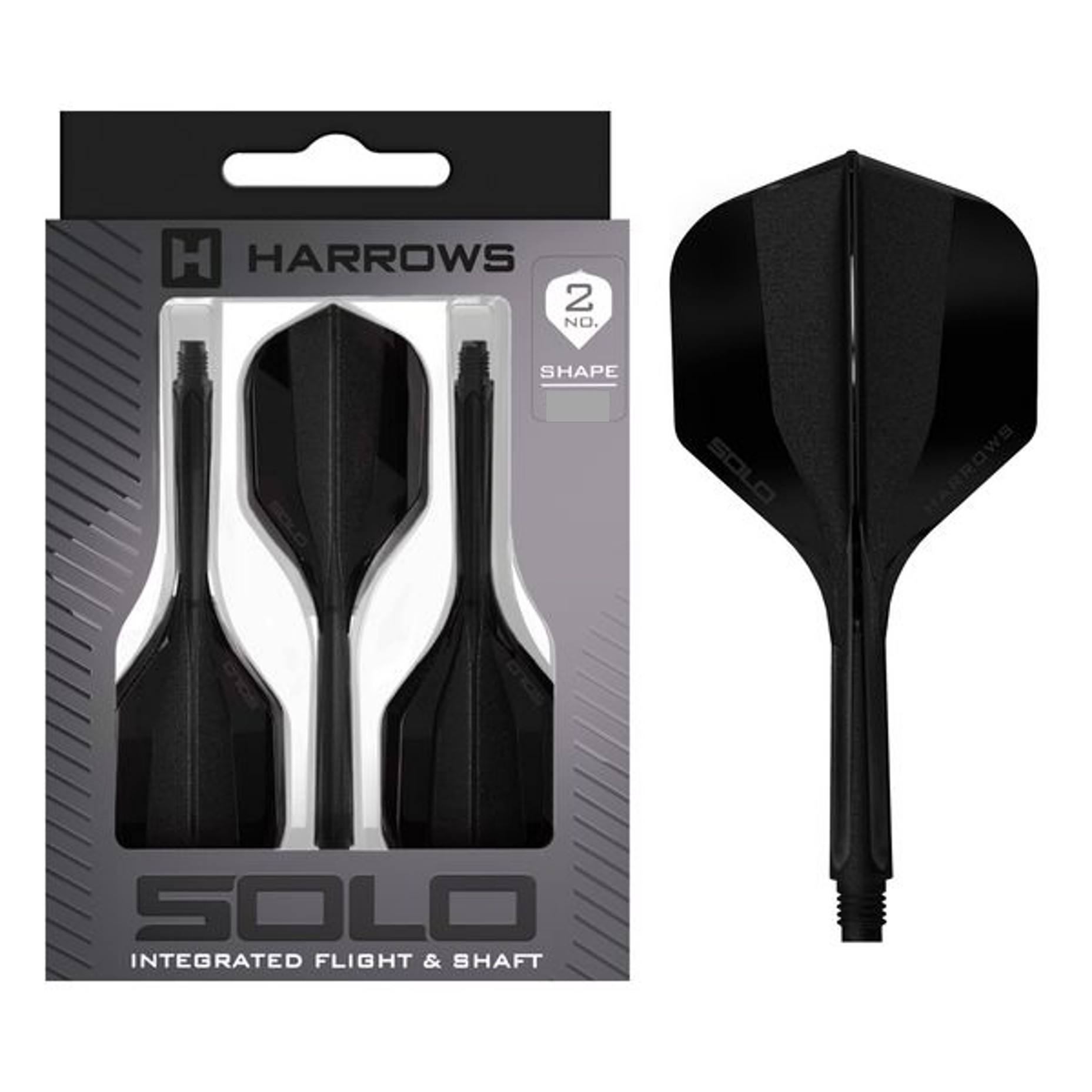 Harrows Solo Integrated Flight- Shaftsystem - No2 Standard - Schwarz