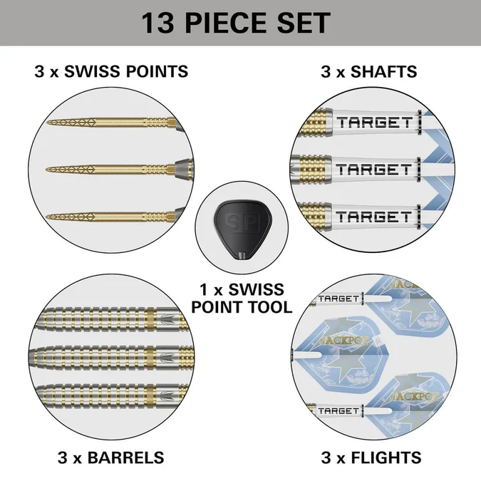 Target Adrian Lewis Showdown - 95% Tungsten - Swisspoint - Steeldart
