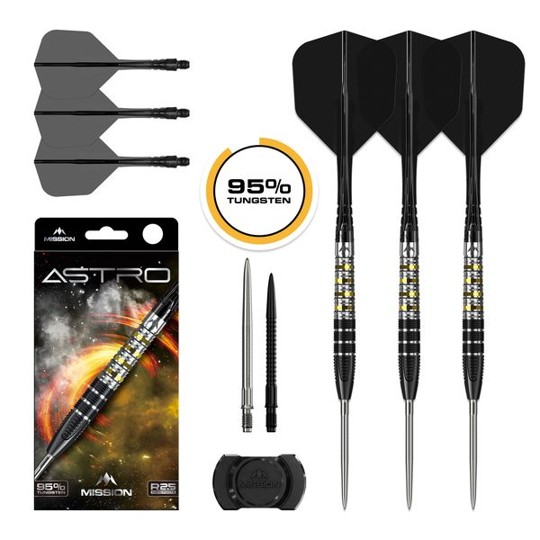 Mission Astro Darts Set - 95% Tungsten - Steeldart