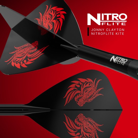 Jonny Clayton Nitro Flite - Red Dragon Flightsystem - Kite