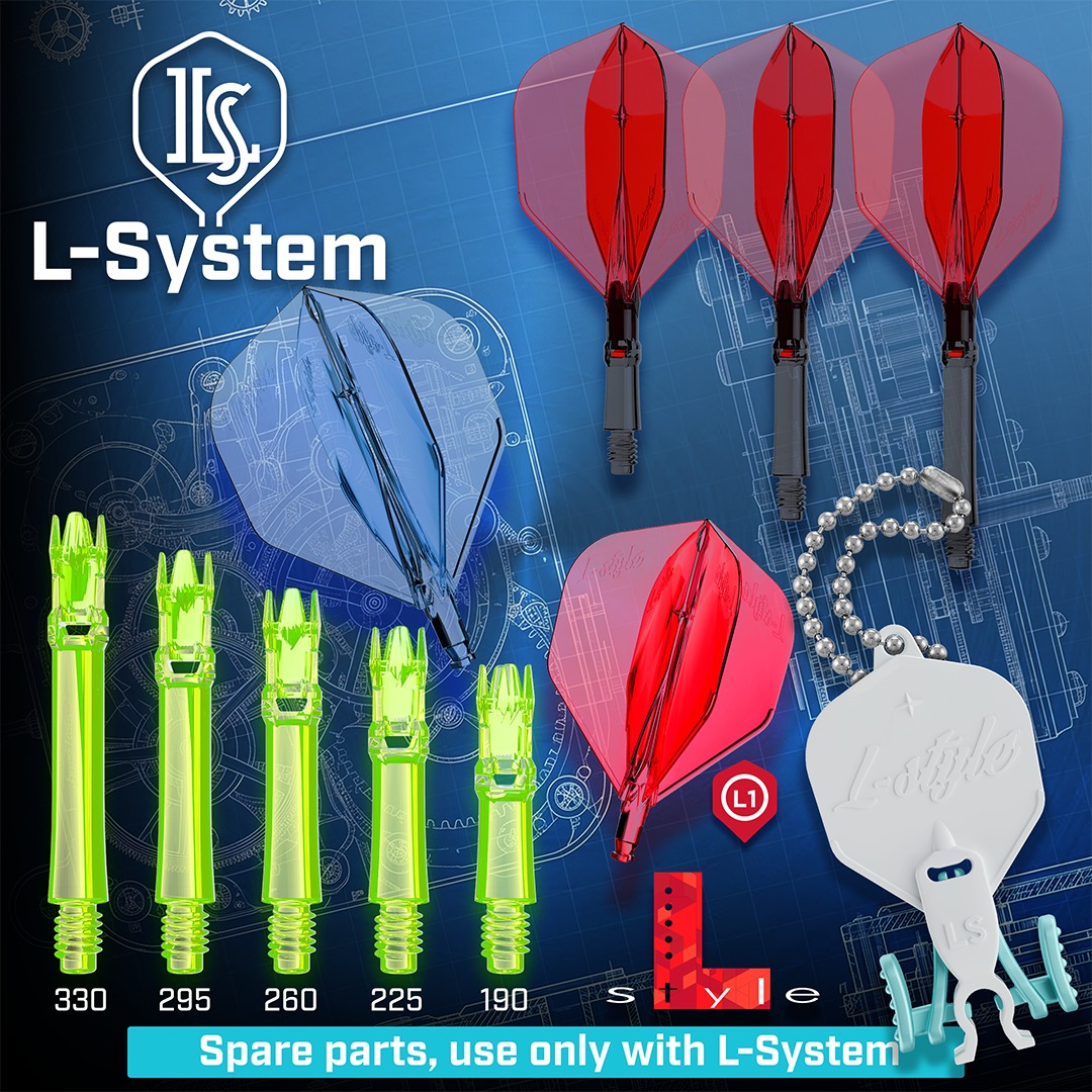 L-Style - L-System Flight L1 - 1 Stück Ersatzflight - Clear Blue