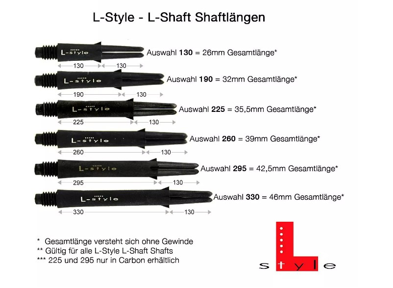 L-Style Silent L-Shaft Straight - Black