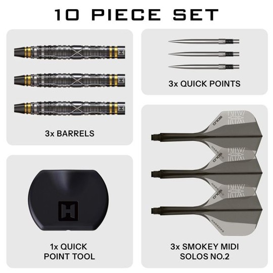 Harrows NX Luxe Tapered 90% QP - Quick Point - Steeldarts
