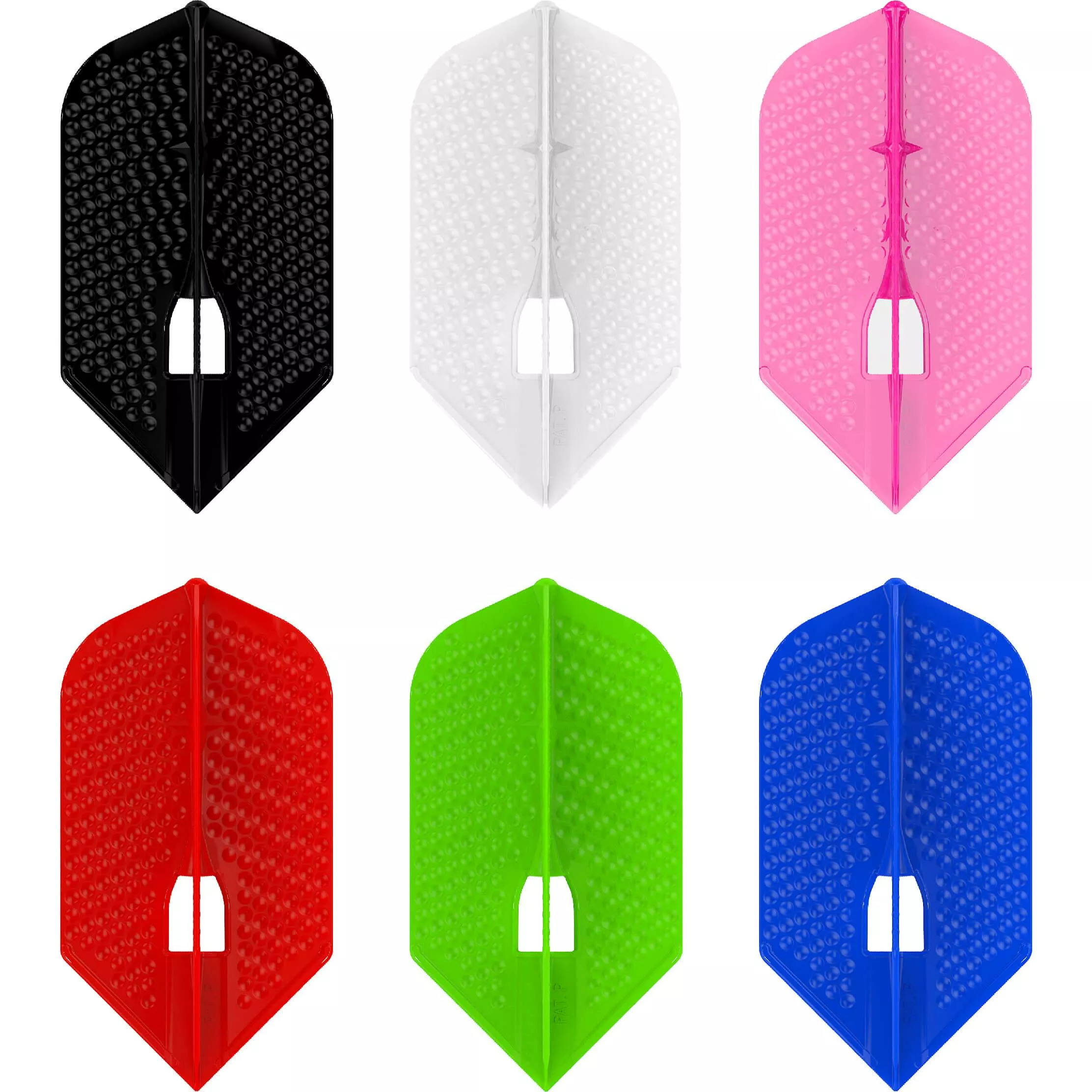 L-Style L6 Pro Champagne Dimple Slim Flights - Pearl White