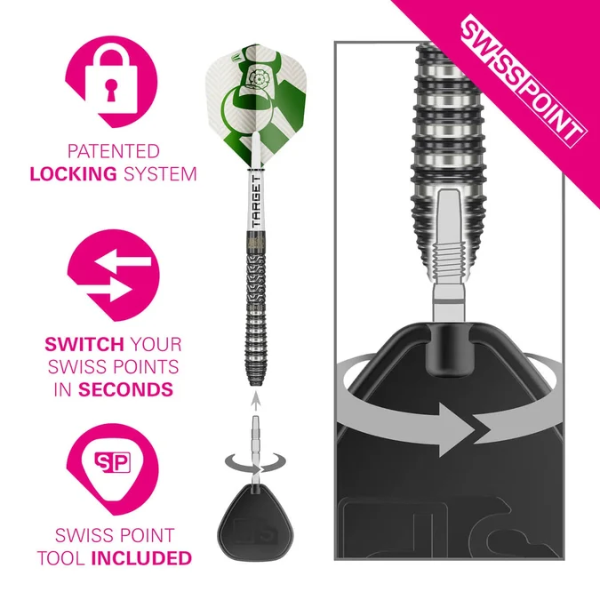 Target Charlie Manby - 95% Tungsten - Swisspoint - Steeldart
