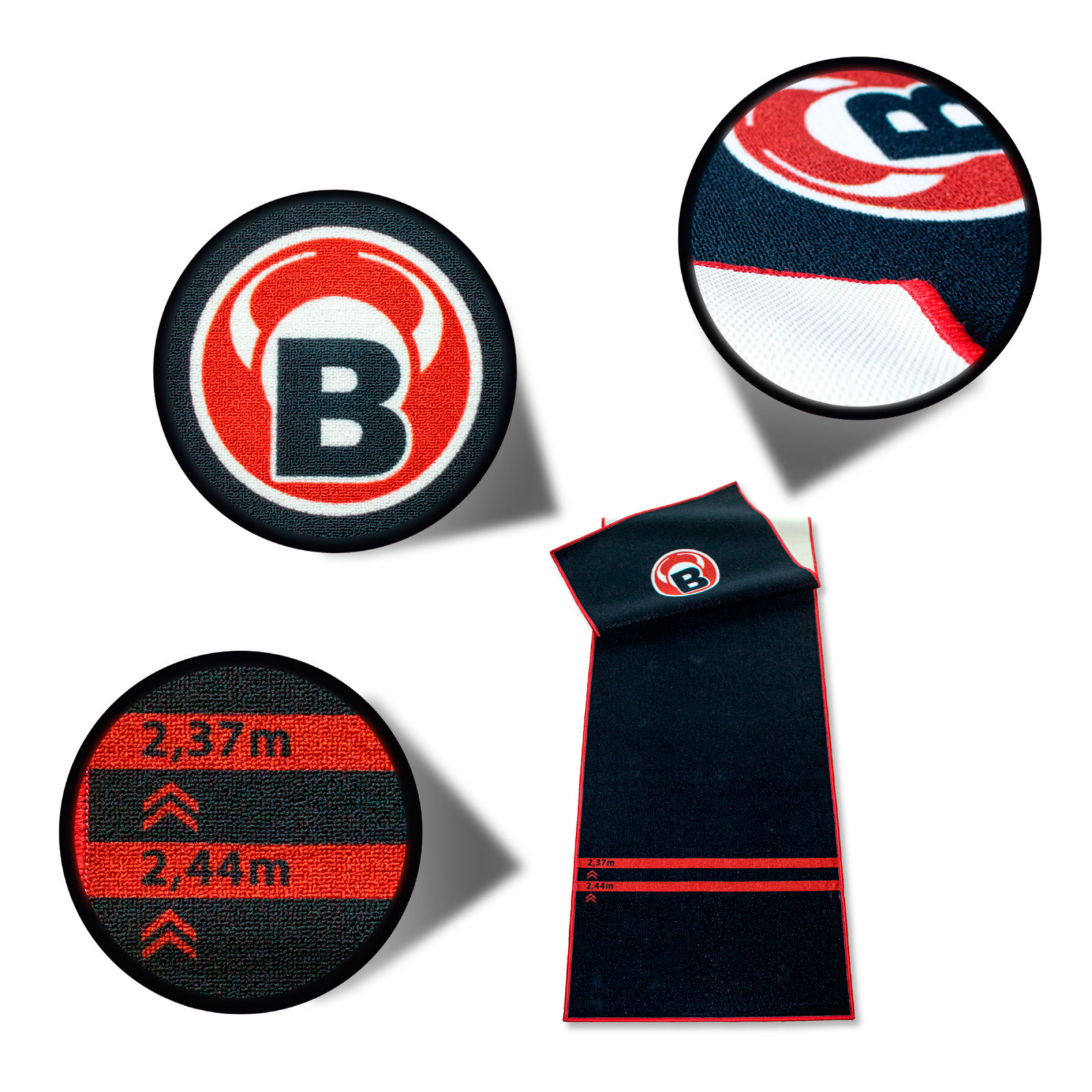 Bull's Carpet Mat "170" Dartmatte - Black