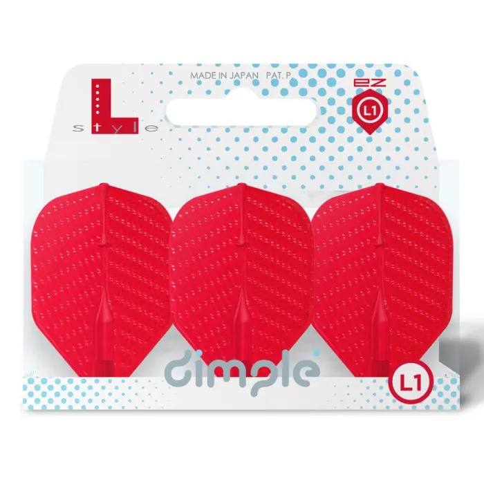 L-Style L1EZ Dimple Standard Flights - Red