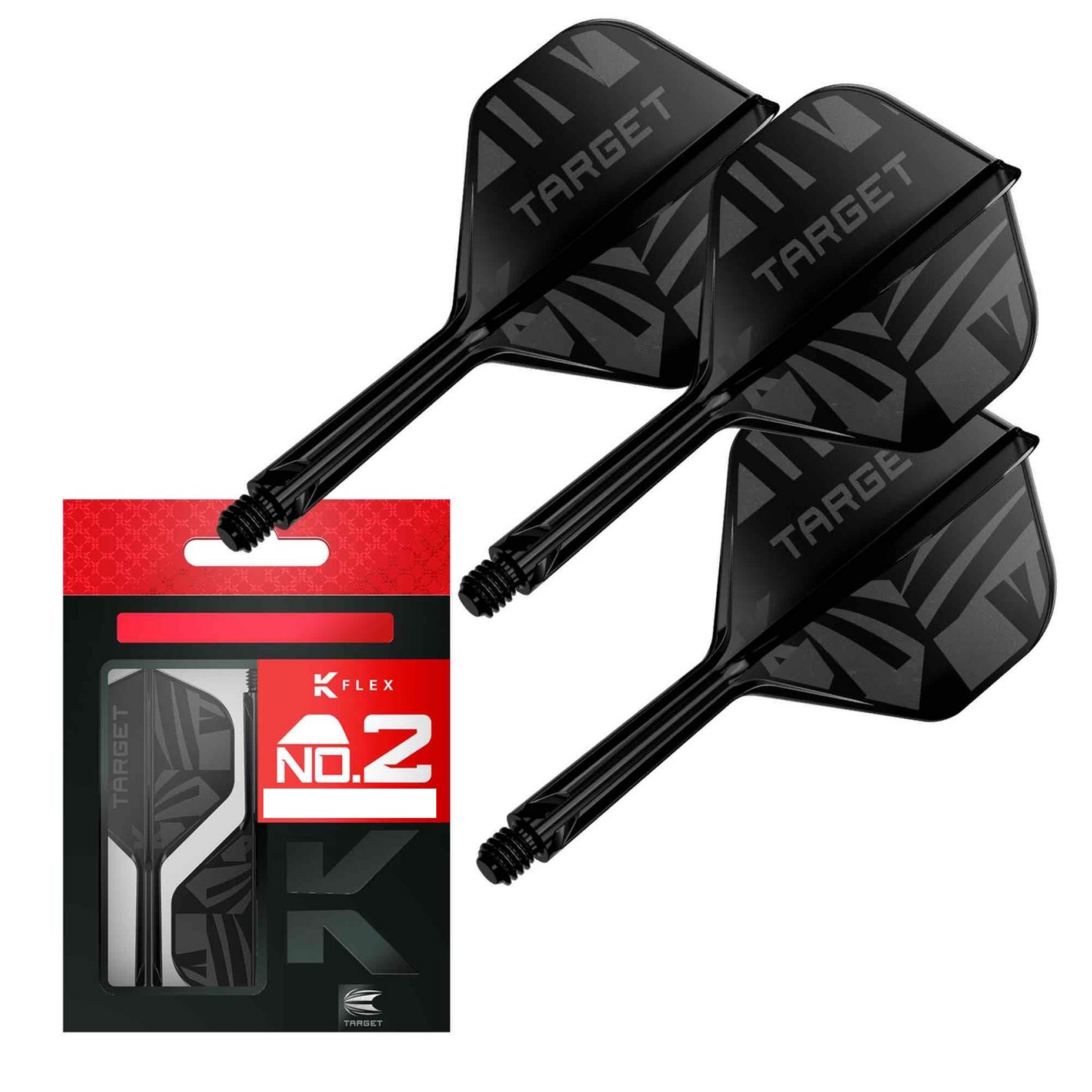 Target K-Flex No2 Logo Flight System - Black