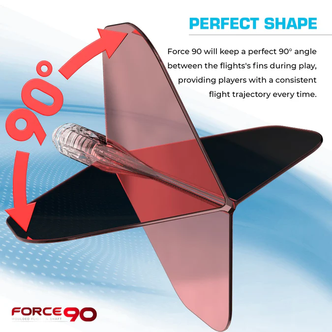 Mission Force 90 - Flight & Shaft System - Clear red - Small No.6