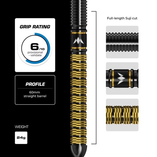 Jake Kenyon - Collab Series Darts - Mission 95% Tungsten - Steeldart