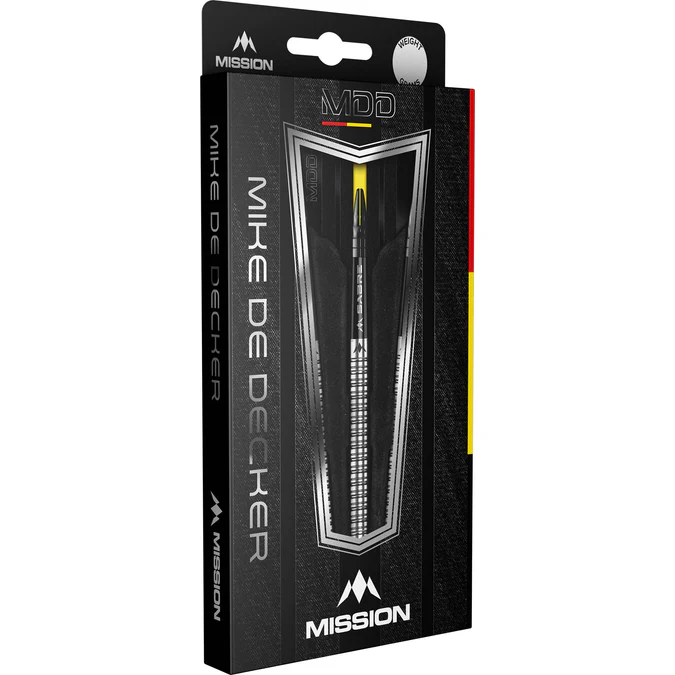 Mike De Decker Darts 95% Tungsten Silver Mission - Softdart