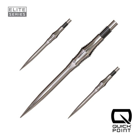 Harrows Apex Spire - Quick Points - QP Steeldartspitzen - Silber