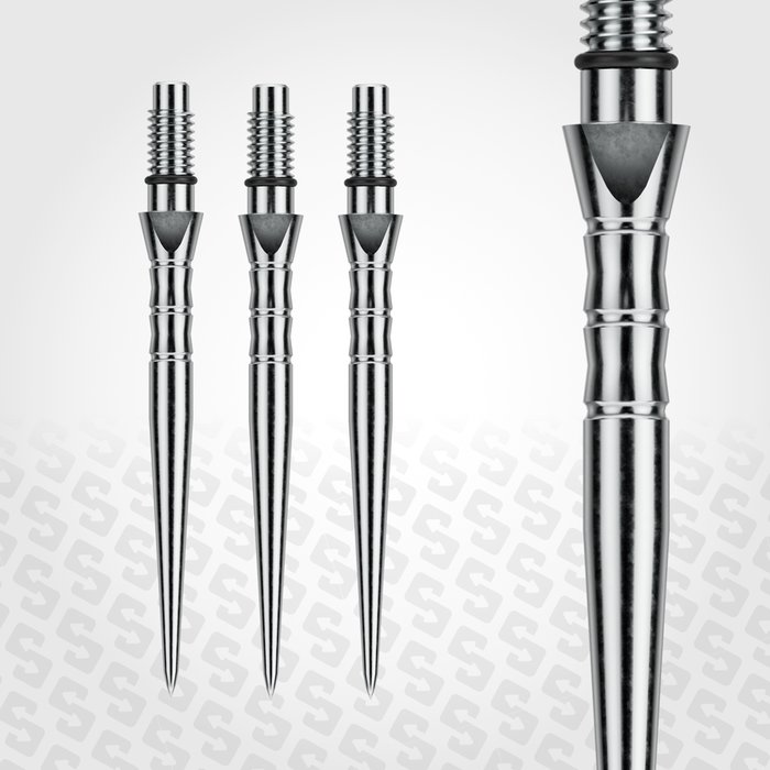 Winmau Switch Point Wave - Wechselspitzen Silber