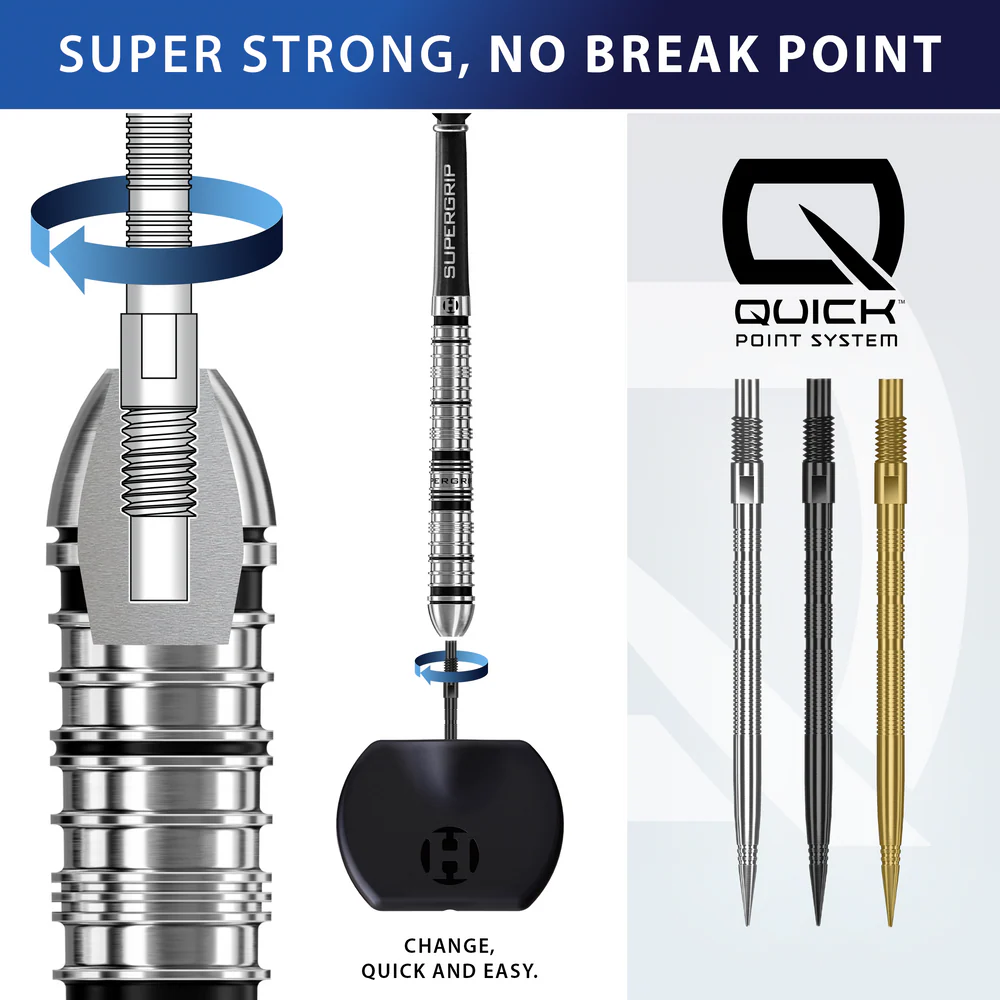 Harrows Micro Ridge Quick Points Wechselspitzen - Dartspitzen - Silver