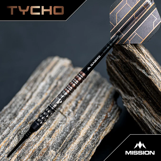 Mission Tycho Darts - 95% Black & Bronze - Softdart