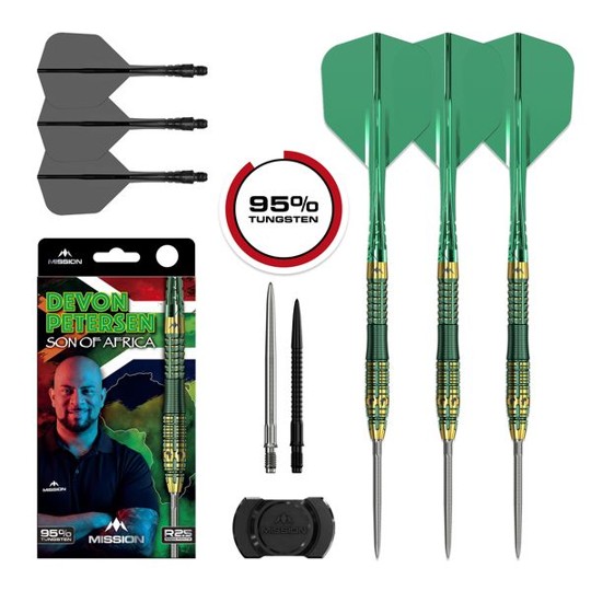 Devon Petersen - The African Warrior - Mission 95% Tungsten - Steeldart
