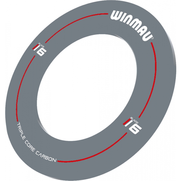 Blade 6 Winmau Dartboard Surround mit Aufdruck - Grau
