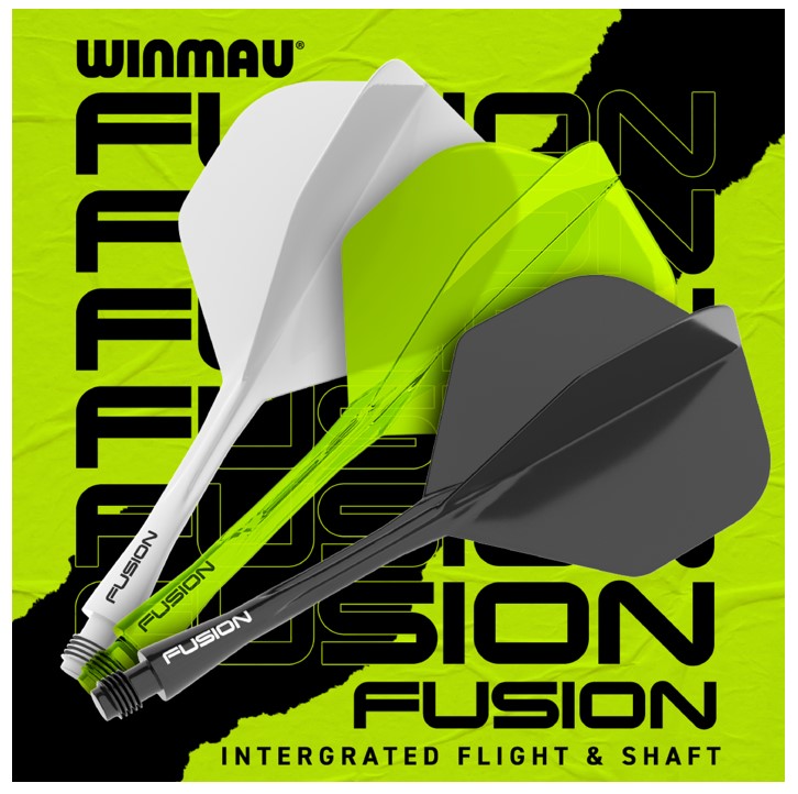 Winmau Fusion Integrated Flight & Shaft - Yellow