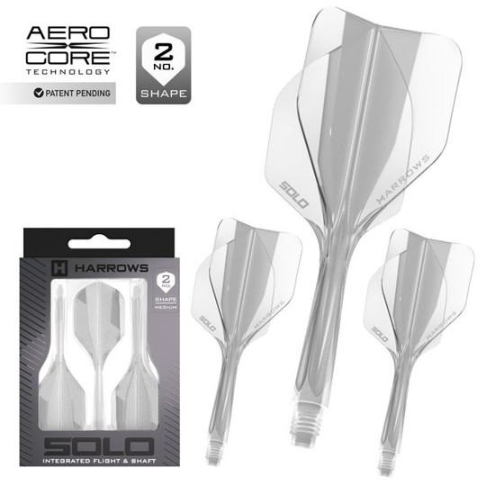Harrows Solo Integrated Flight- Shaftsystem - No2 Standard - Transparent