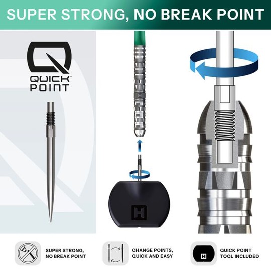 Harrows Torrent Parralel 90% QP - Quick Point - Steeldarts