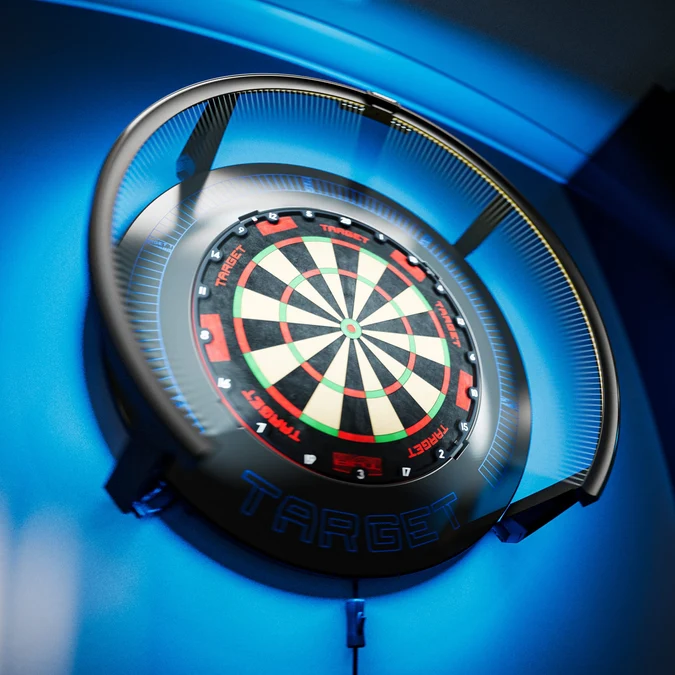 Target Corona Vision Notched Dartboard Surround mit LED Beleuchtung