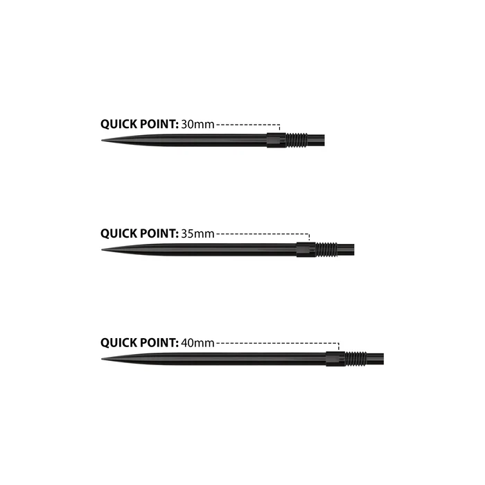 Harrows Quick Point Wechselspitzen - Dartspitzen - Black