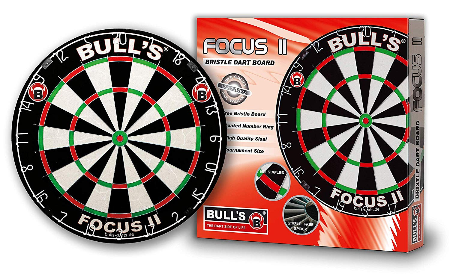 Bull's Focus II Bristle Dartboard