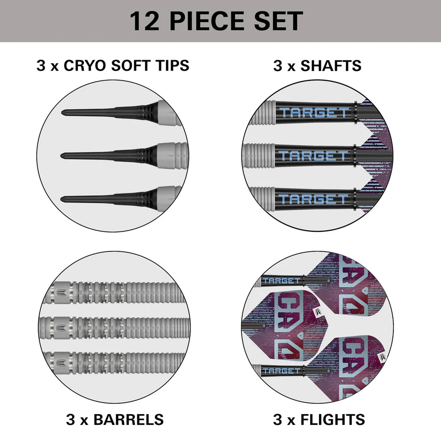 Target Cryo 11 Soft Tip Darts 90% Tungsten - Softdart