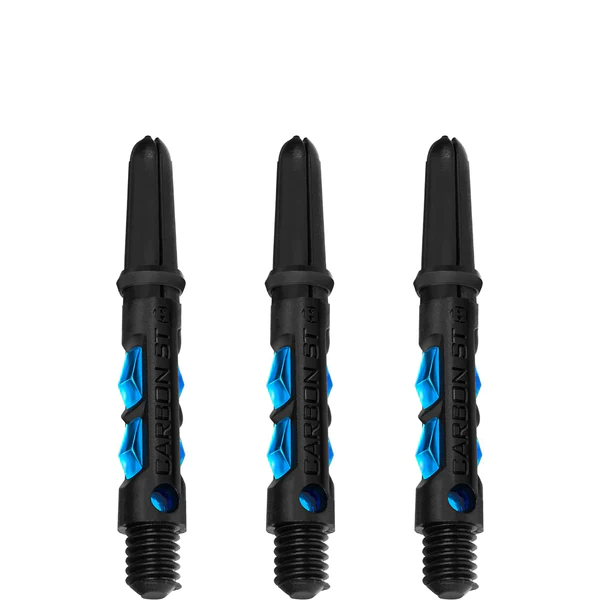 Harrows Carbon ST Shafts - Dart Stems - Black & Aqua Blue