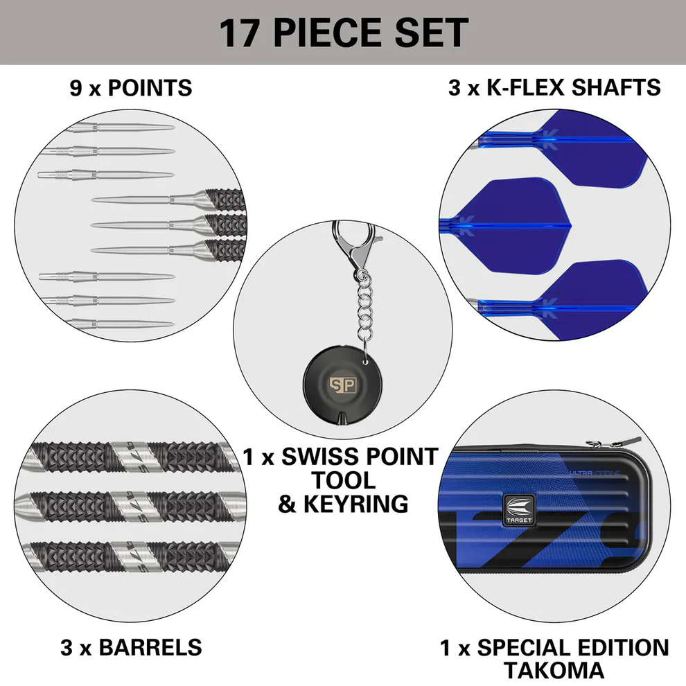 Target 975 Ultra Marine 01 - 97.5% Tungsten - Swisspoint - Steeldart