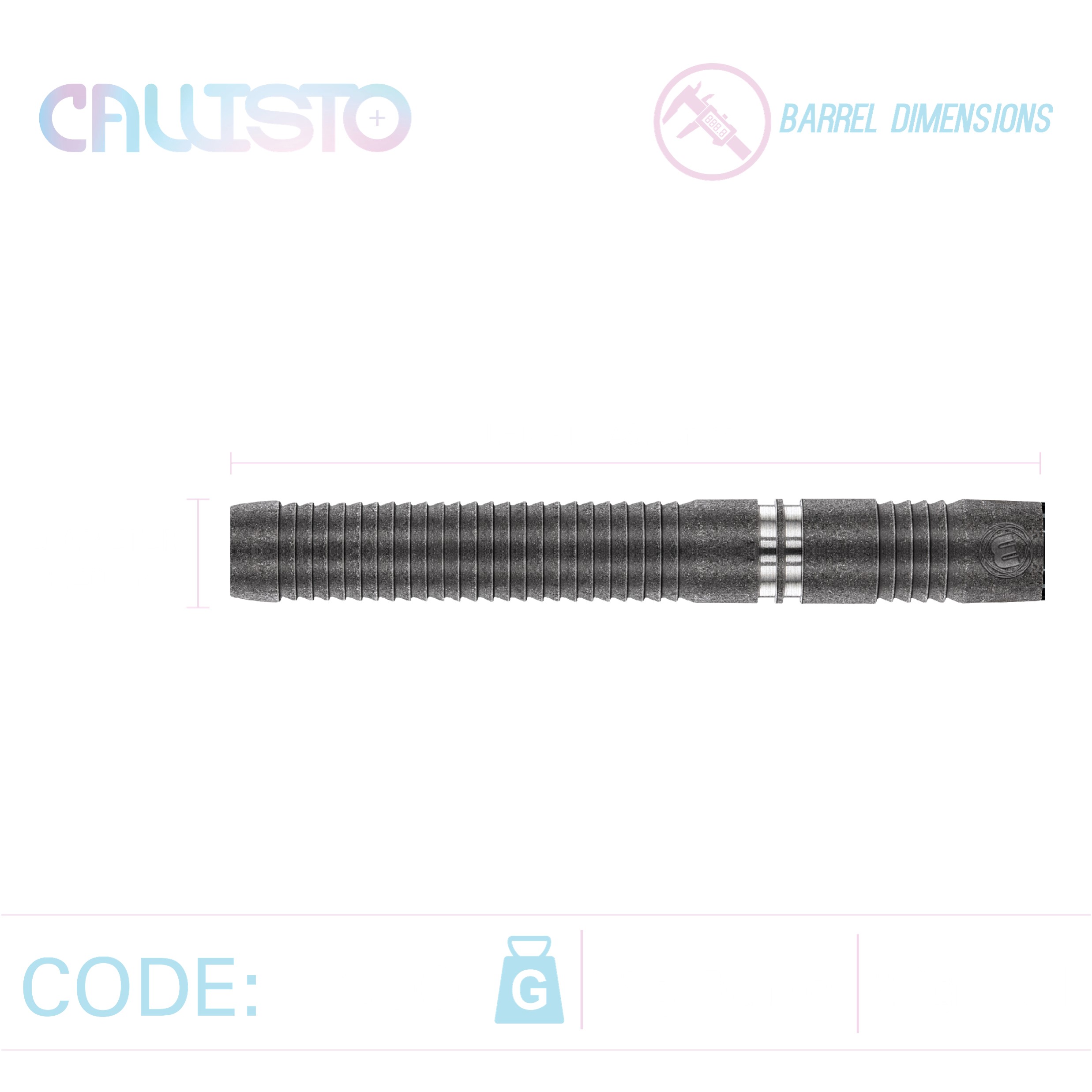 Winmau Callisto1 - 90% Tungsten - Softdart