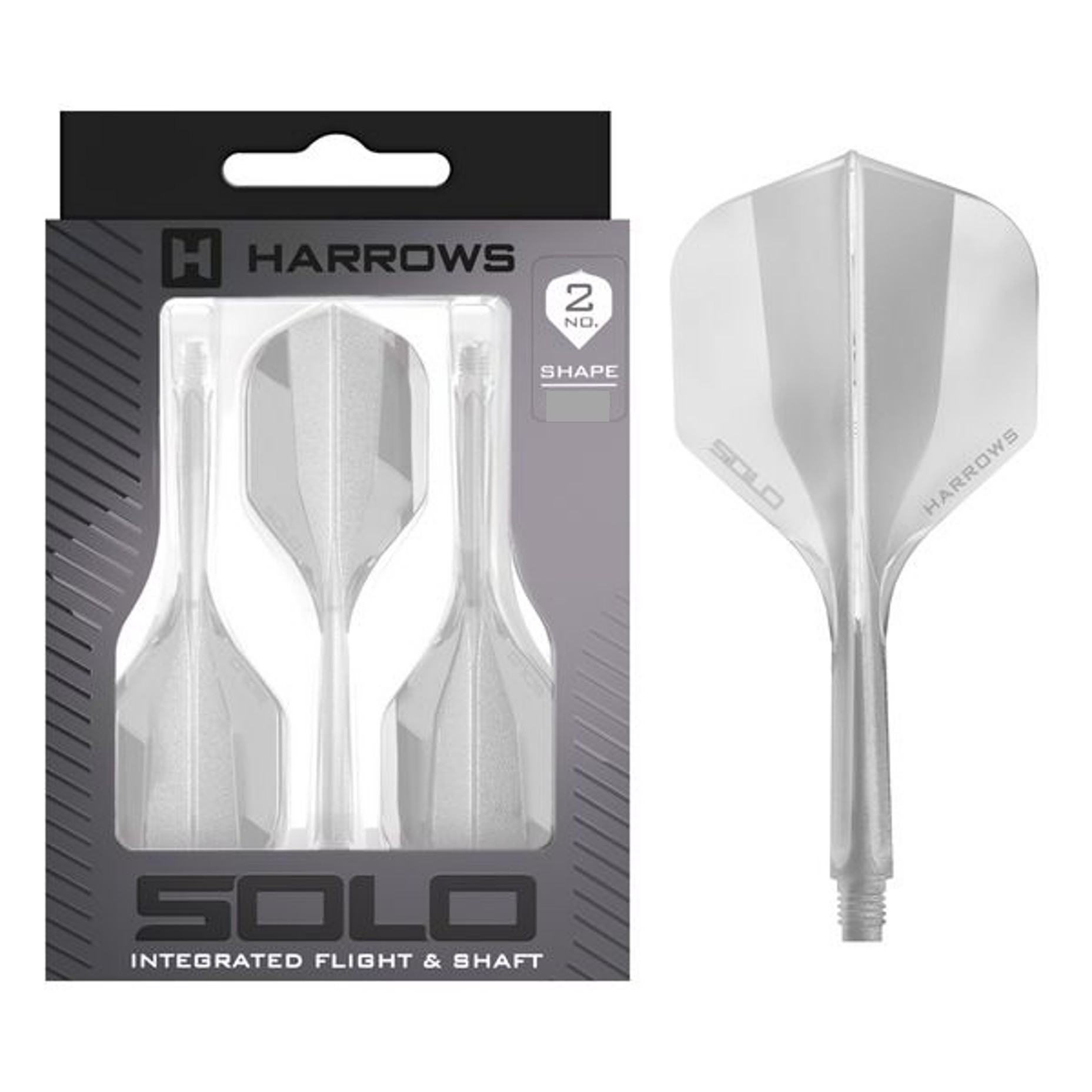 Harrows Solo Integrated Flight- Shaftsystem - No2 Standard - Transparent