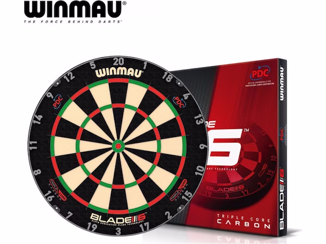 Winmau Blade 6 Triple Core Carbon Dartboard PDC Winmau Blade 6 Triple Core Carbon Dartboard PDC