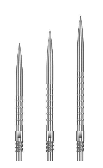 Harrows Micro Ridge Quick Points Wechselspitzen - Dartspitzen - Silver