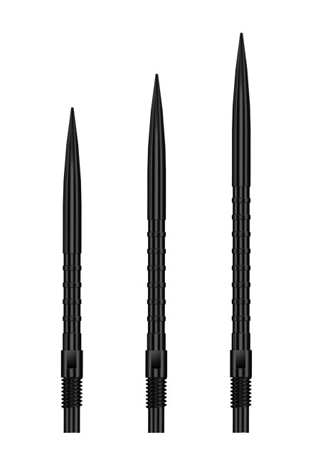 Harrows Micro Ridge Quick Points Wechselspitzen - Dartspitzen - Black