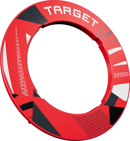 Target Patterned Notched Dartboard Surround
