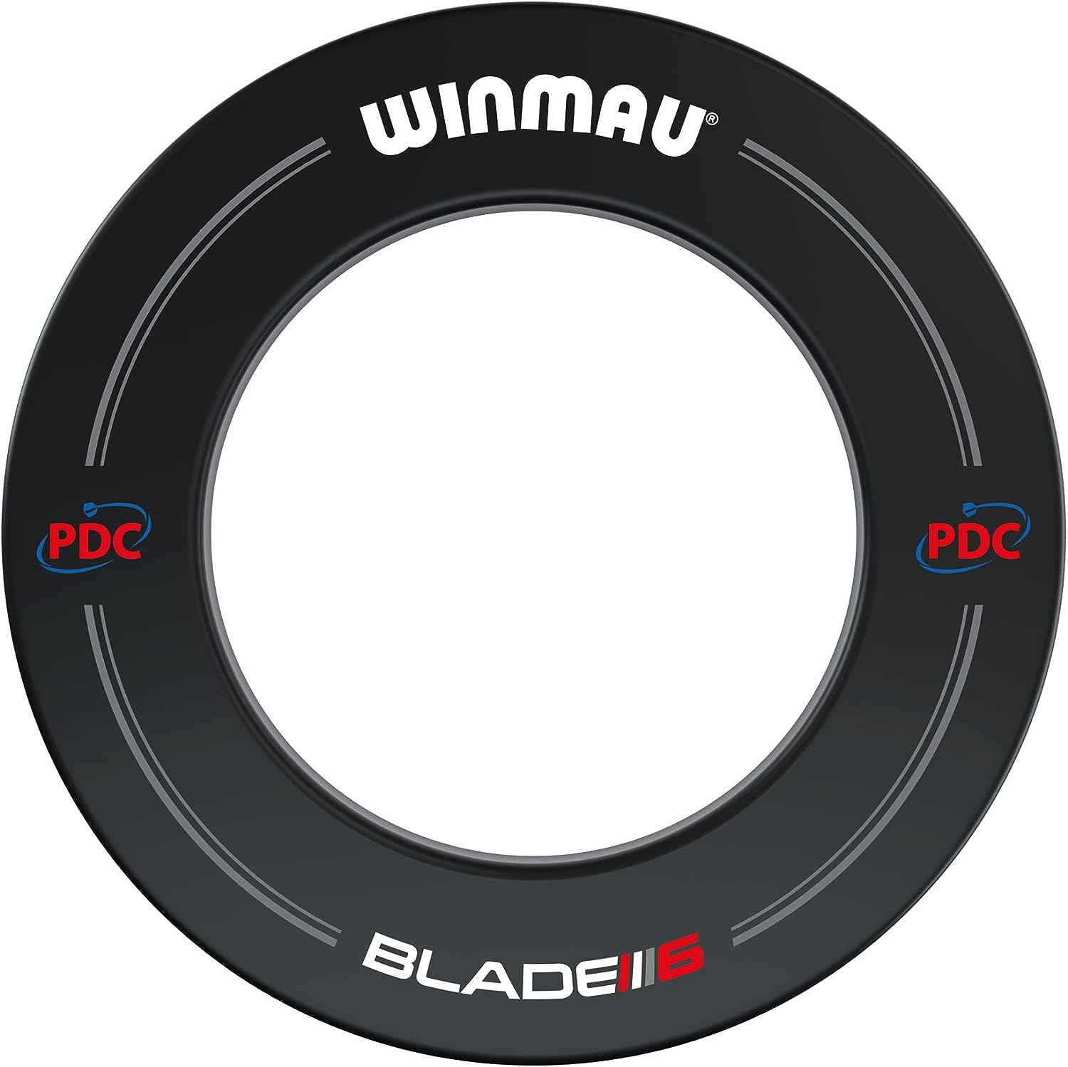 Blade 6 Winmau Dartboard Surround mit PDC Aufdruck - Schwarz