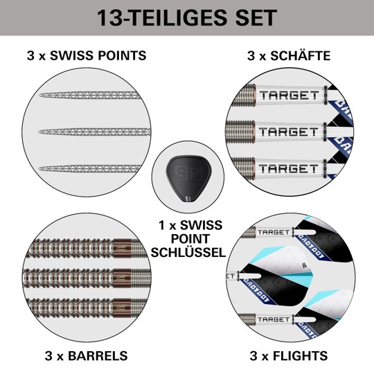 Target Adam Lipscombe - 90% Tungsten - Swisspoint - Steeldart