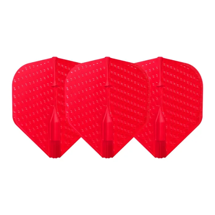 L-Style L1EZ Dimple Standard Flights - Red