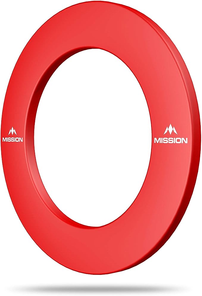 Dartboard Misson Surround - Pro Heavy Duty - red with Logo