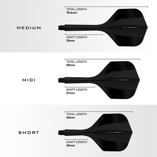 Harrows Solo Integrated Flight- Shaftsystem - No2 Standard - Schwarz