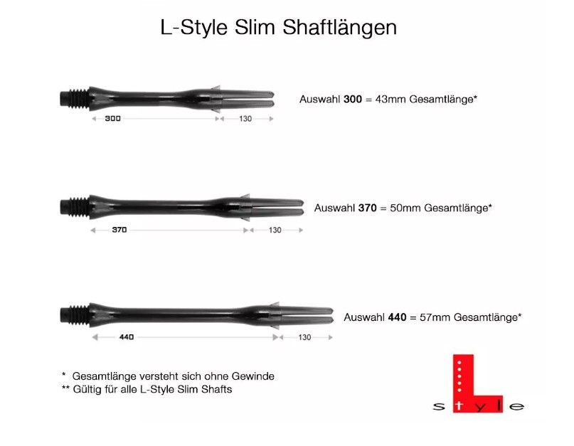 L-Style Silent Slim Carbon L-Shaft - Clear Black