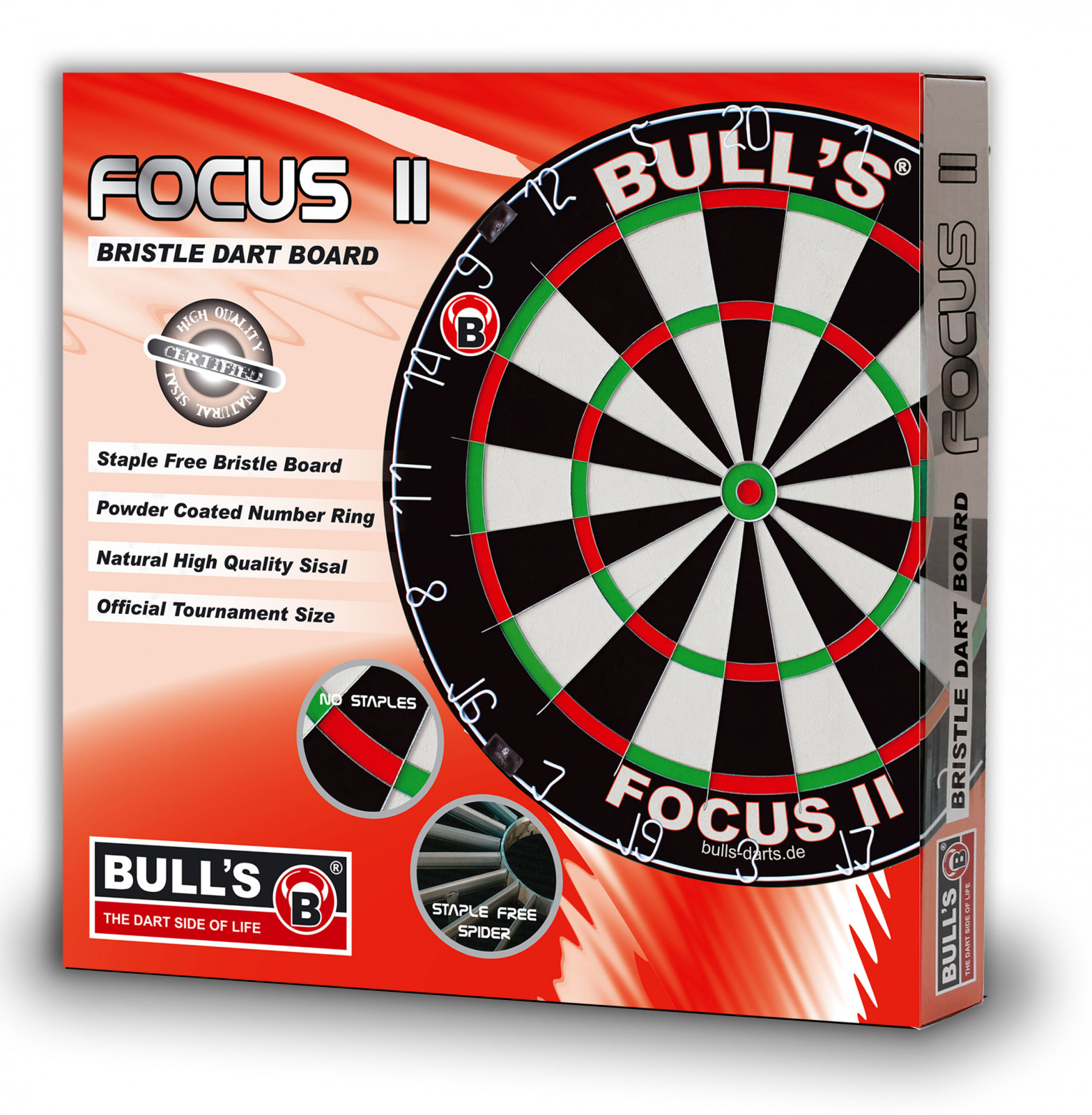 Bull's Focus II Bristle Dartboard