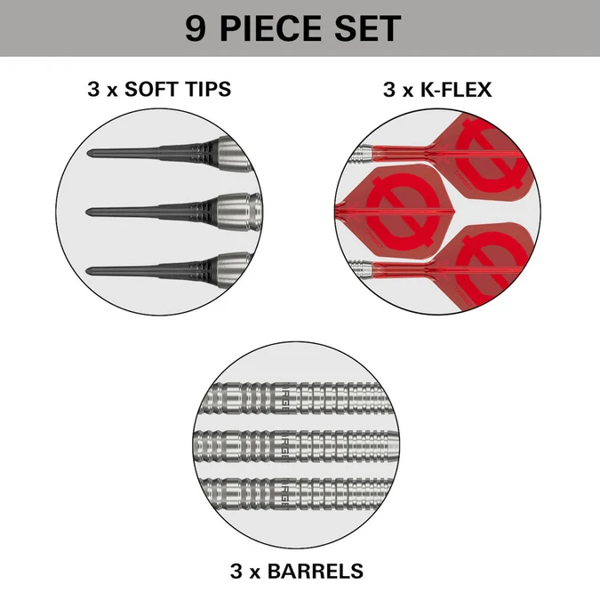Target Group O 12 - Soft-Tip Darts mit K-Flex - Softdart