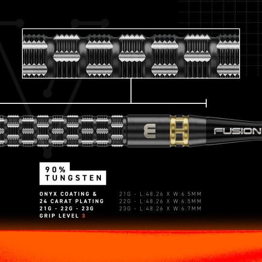Gian van Veen TS Pro 90% Switch Point Winmau - Steeldart