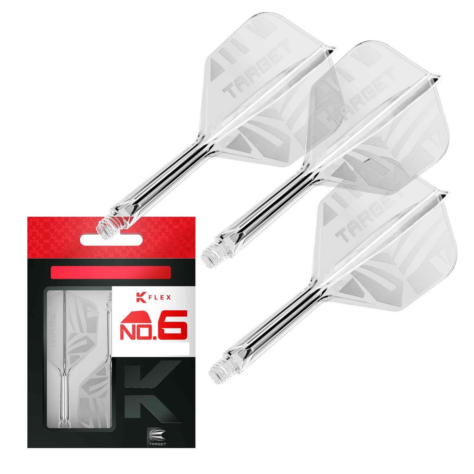 Target K-Flex No6 Logo Flight System - Clear