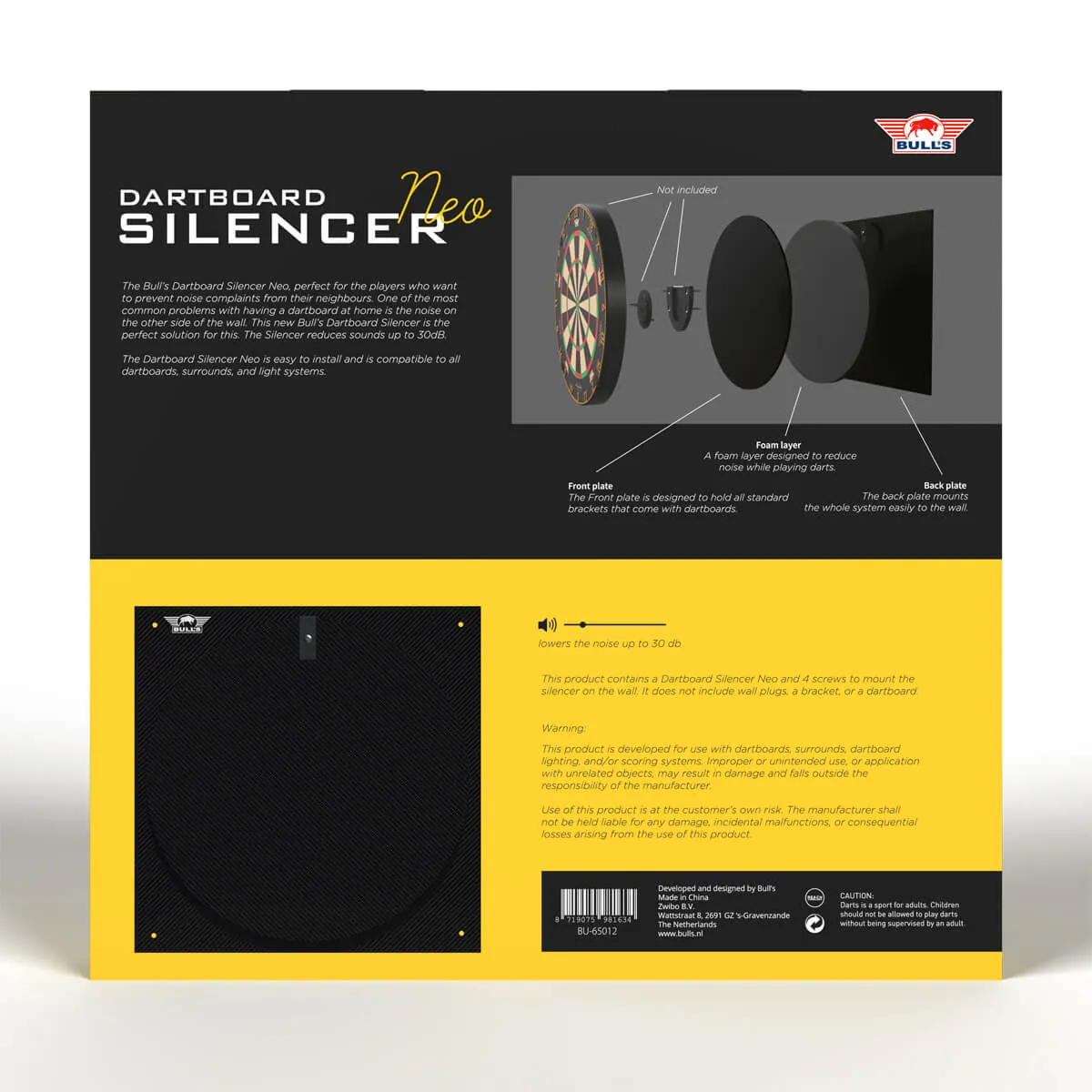 Bull's NL Dartboard Silencer Neo - Dartboard Schallschutz